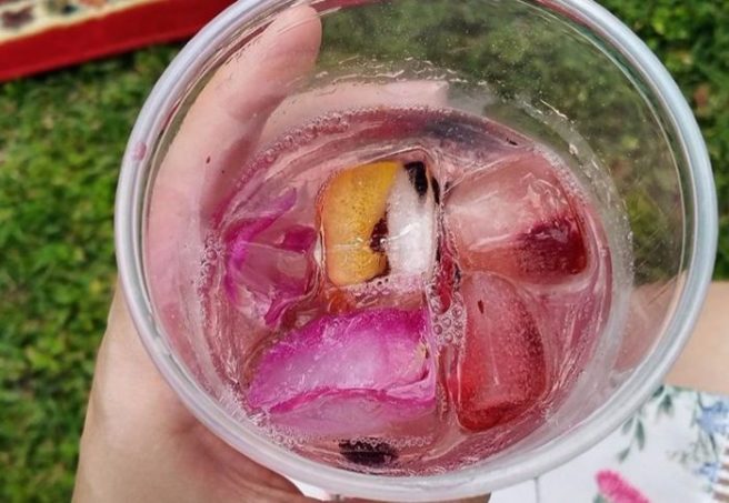 Wine-o-clock! This wine cube hack is so pretty and oh so useful