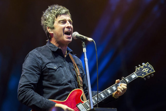 Noel Gallagher performs at Manchester Arena re-opening concert
